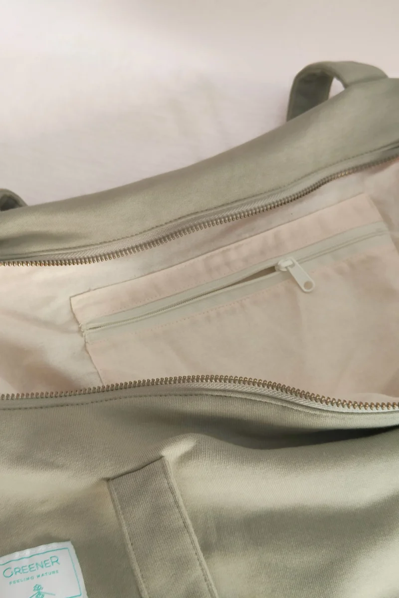 Bolsa de viaje sostenible - Verde Almendra - Imagen 6