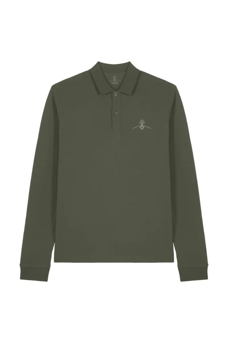 Polo algodón orgánico - Verde Tostado - Imagen 3