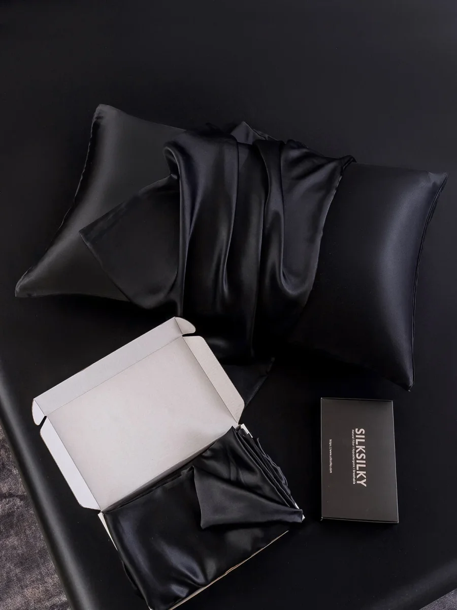 2 Piezas 30Momme Funda De Almohada De Seda- Cierre Sobre - Imagen 7