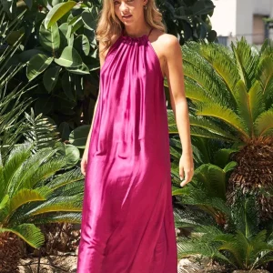 Vestido midi halter