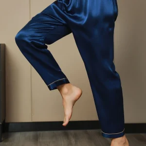 Seda Pura Casual Dormir Pantalones