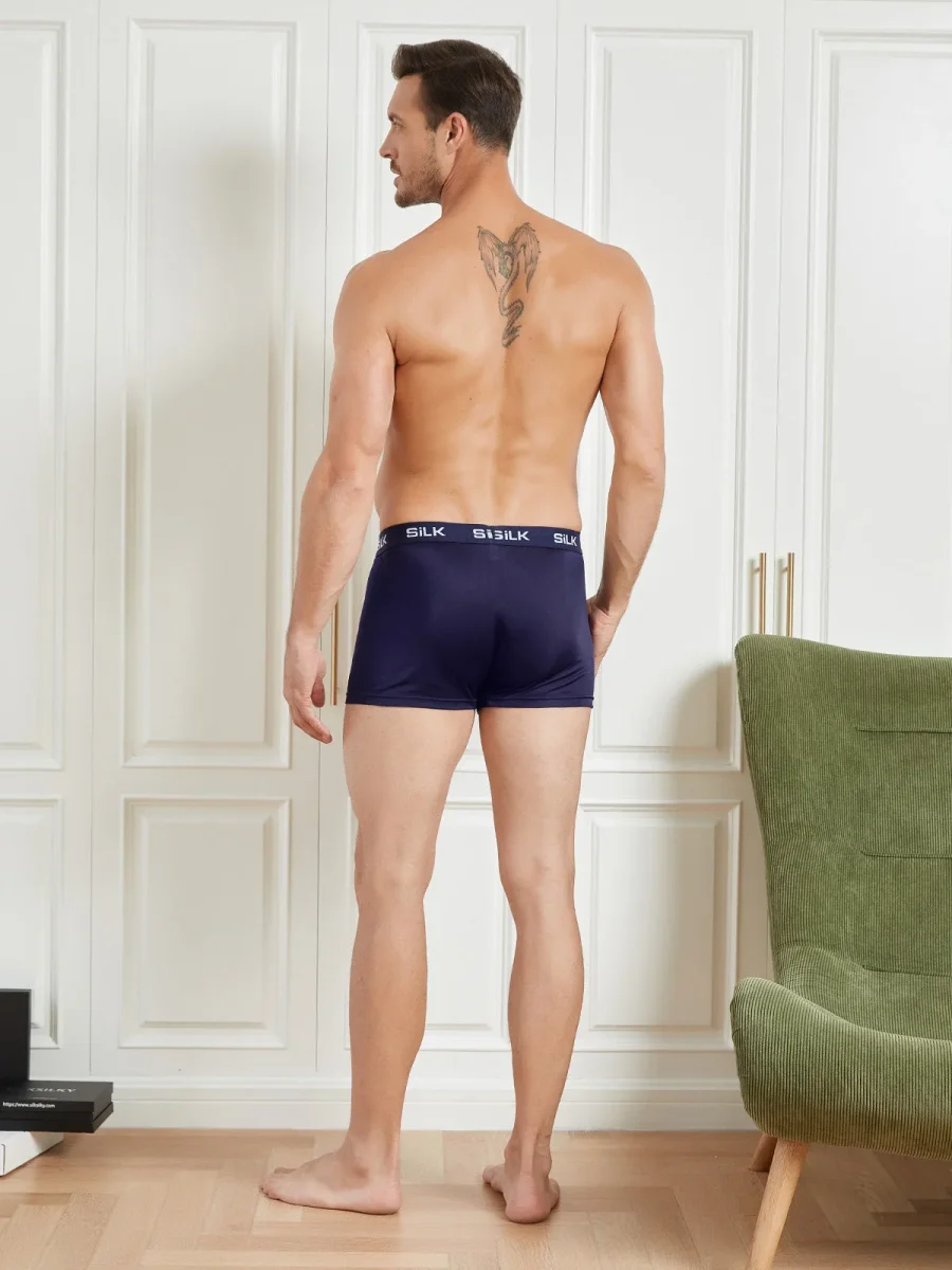 Calzoncillos Boxer Hombre Ultra Suaves Cómodos De Pura Seda - Imagen 8