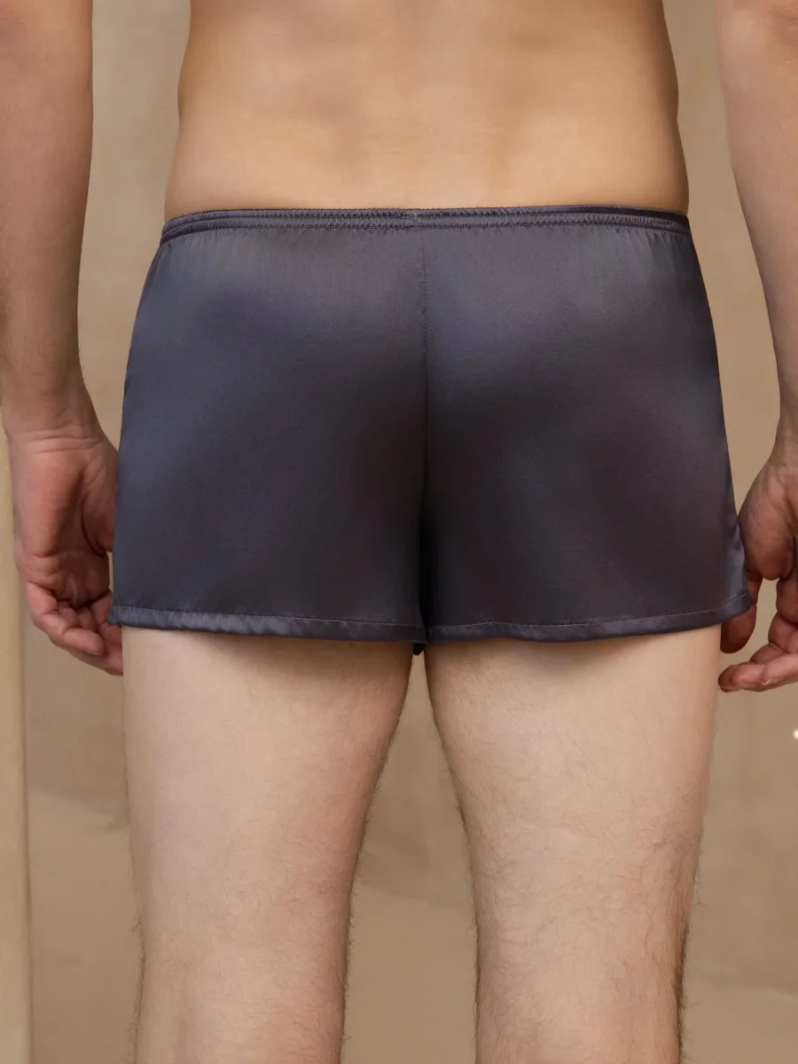 Ropa Interior Boxer Para Hombres Ultra Suave De Seda Pura - Imagen 3