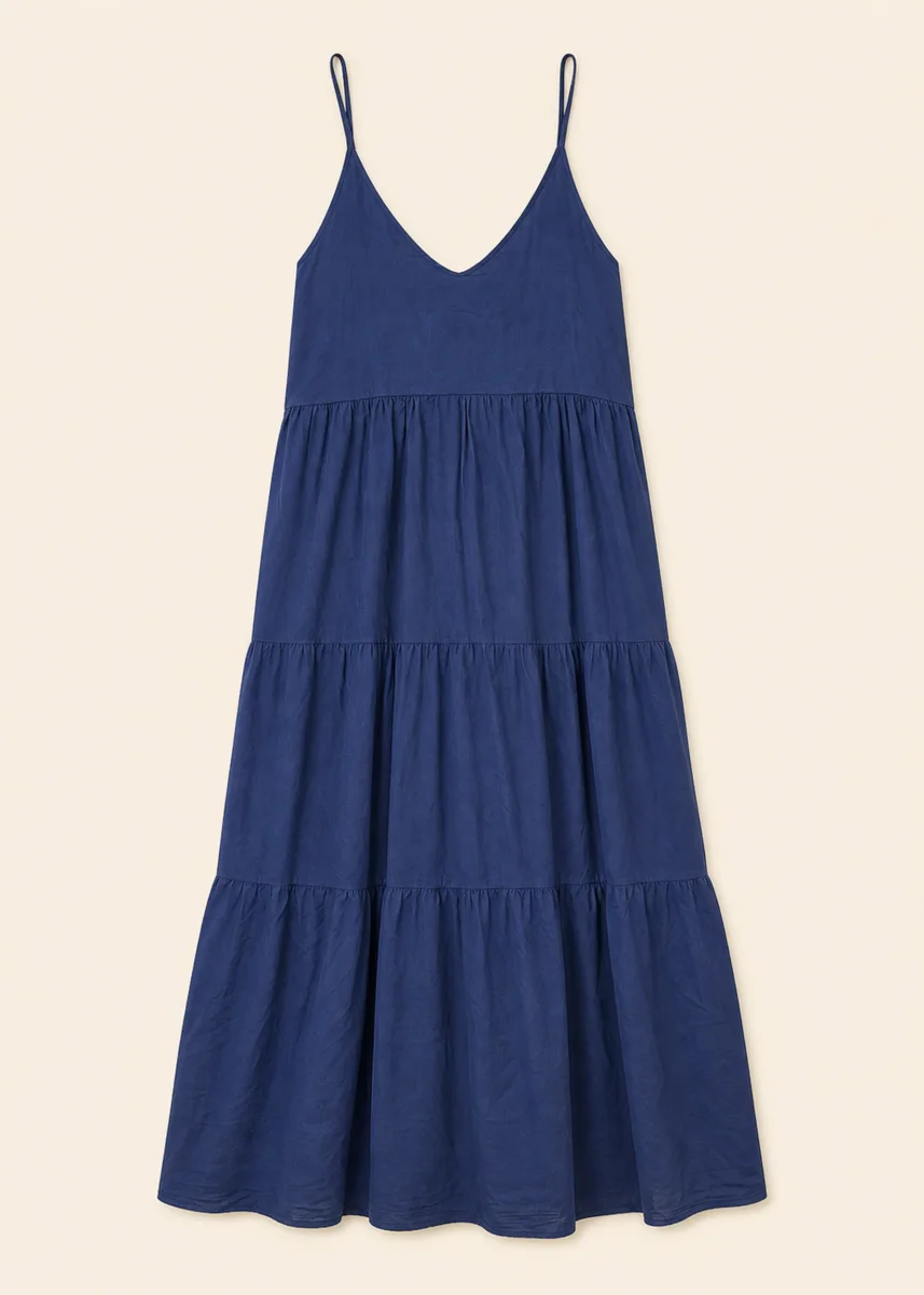 Vestido largo volantes - Imagen 8