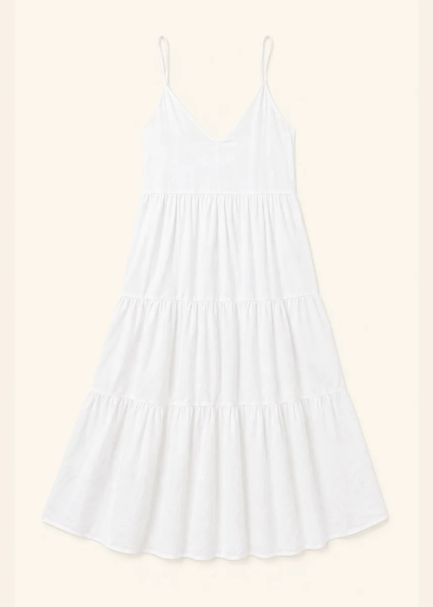 Vestido largo volantes - Imagen 7