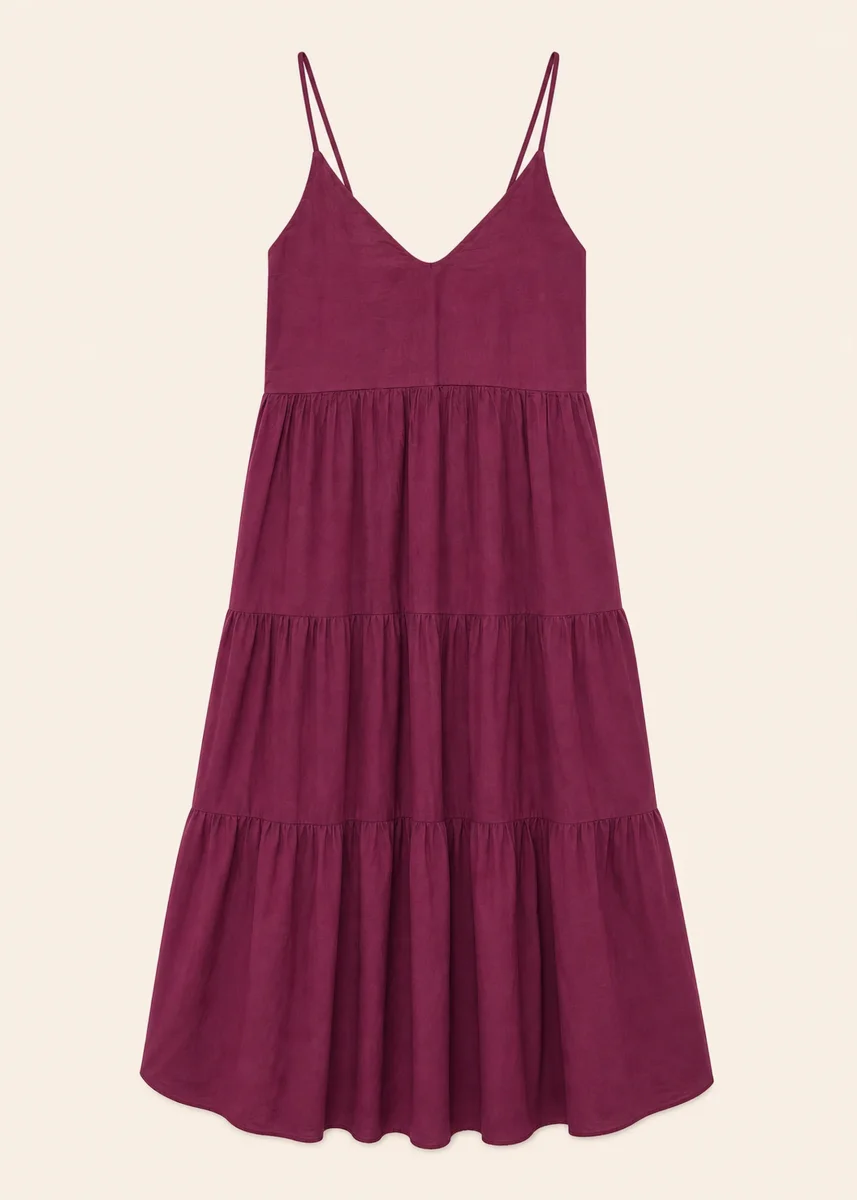 Vestido largo volantes - Imagen 3