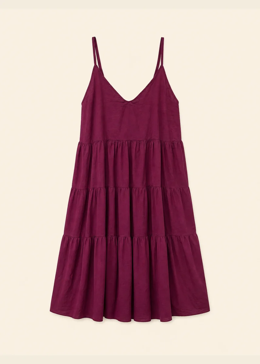 Vestido corto volantes - Imagen 4