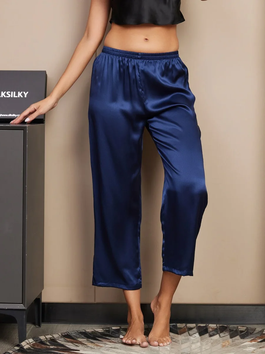 Seda Pura Classic Pantalones De Dormir Para Mujer - Imagen 2