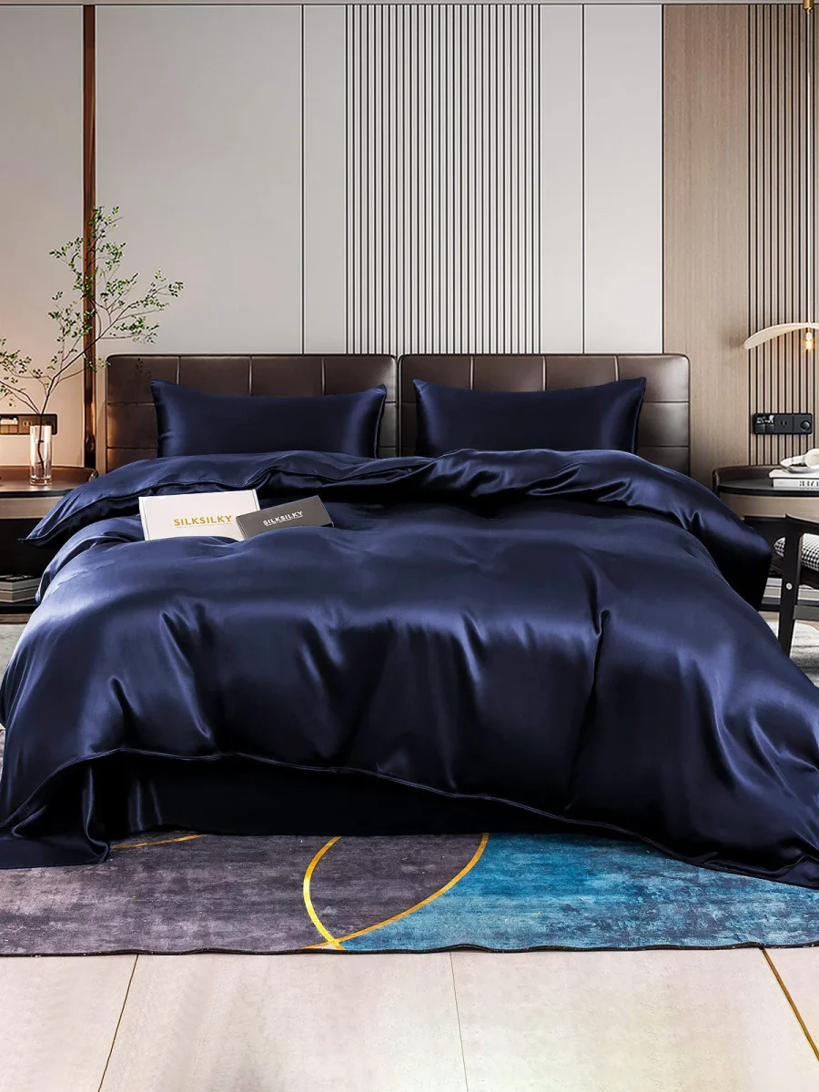 22Momme Juego De Seda De 4 Piezas: Funda Nórdica+Sábana Encimera+2x Fundas De Almohada - Imagen 8