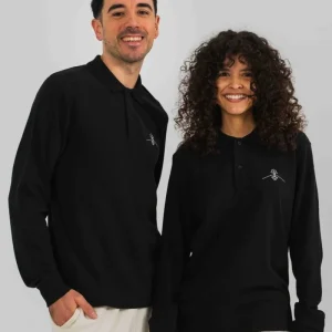 Polo algodón orgánico - Negro