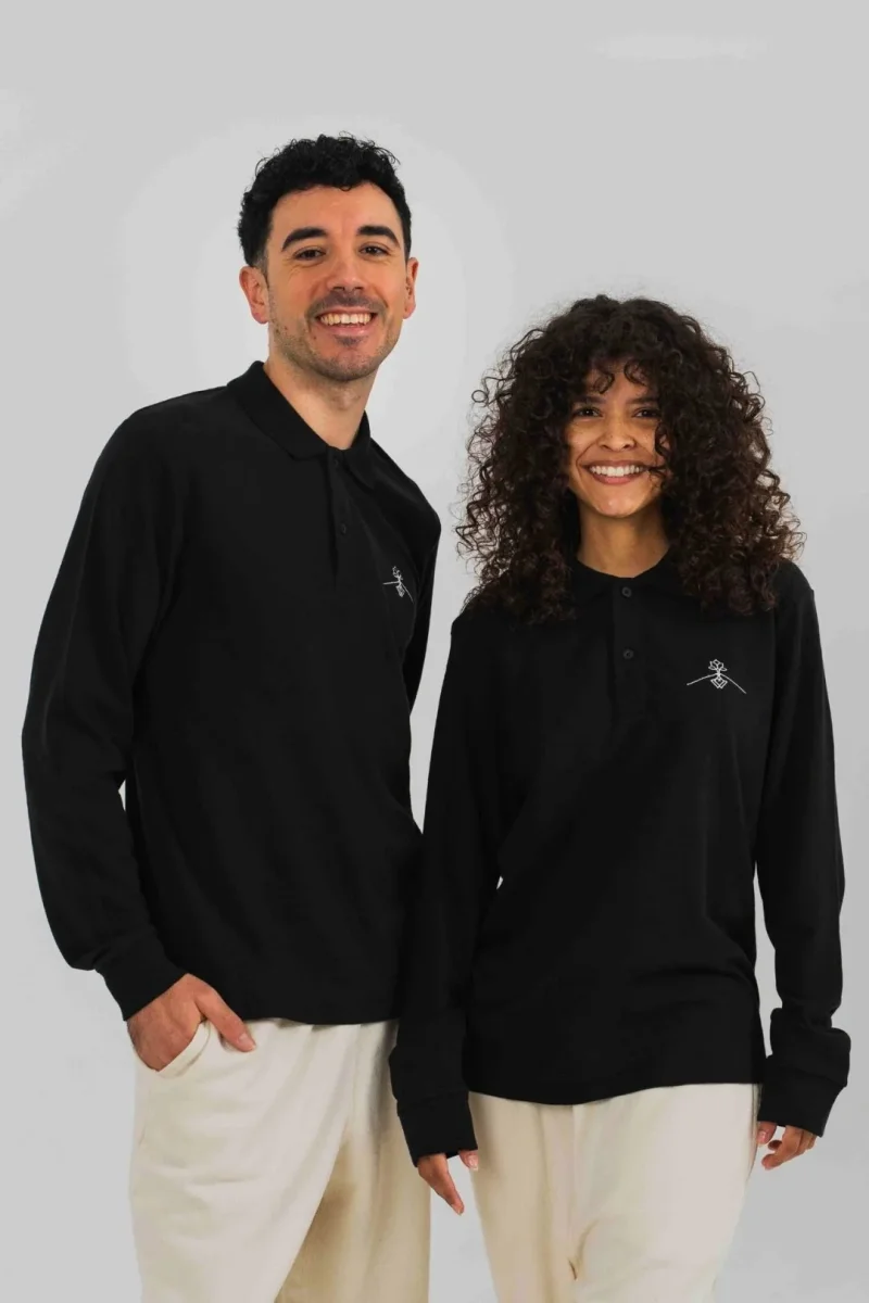 Polo algodón orgánico - Negro