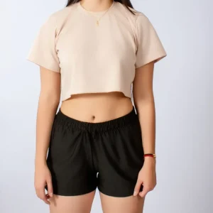 Crop Basic Nude Almendra