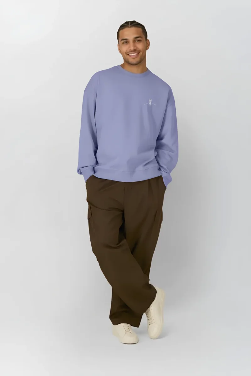 Sudadera algodón orgánico - Lavanda - Imagen 2