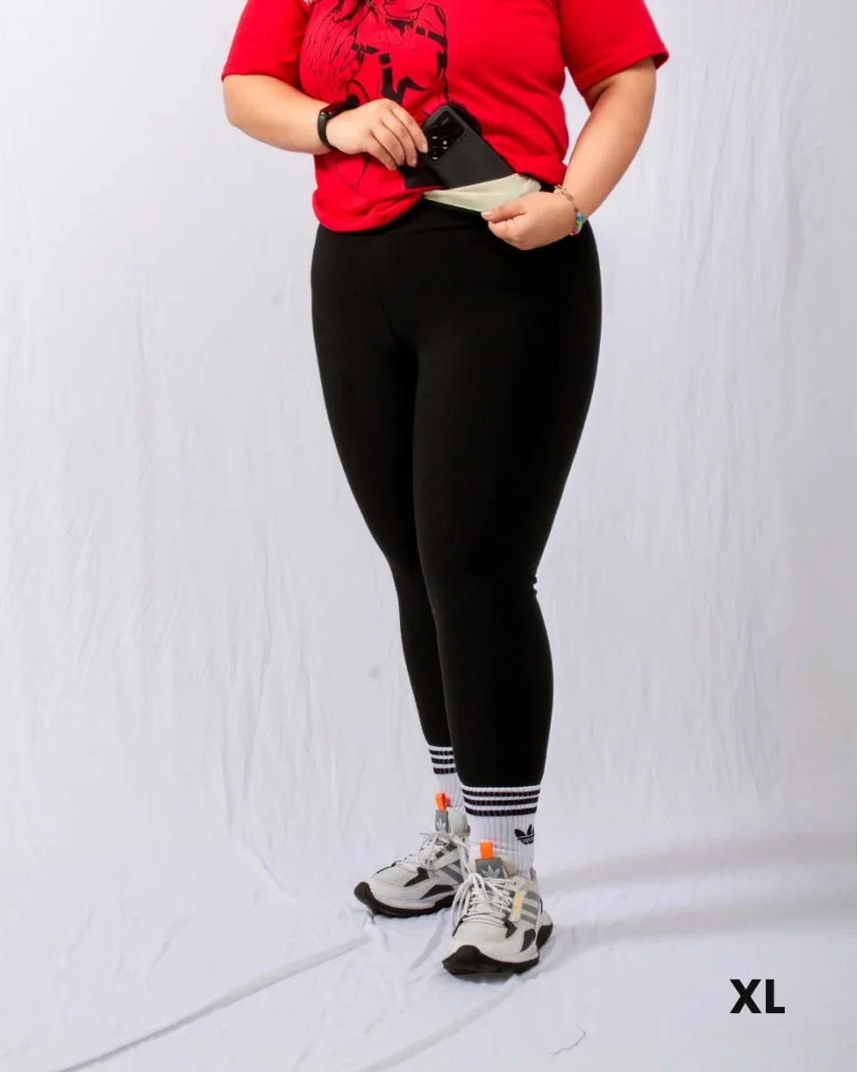 Leggins Plus Size Control Abdomen, Bolsillo y Antitransparencia - Imagen 4