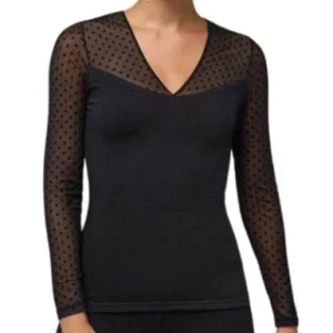 ISABEL MORA 70021 Camiseta Manga Larga Tul y Termica