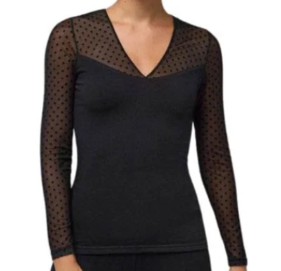 ISABEL MORA 70021 Camiseta Manga Larga Tul y Termica