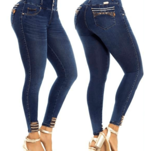 711531 Pantalón Colombiano push_Up con bolsillos pedrería
