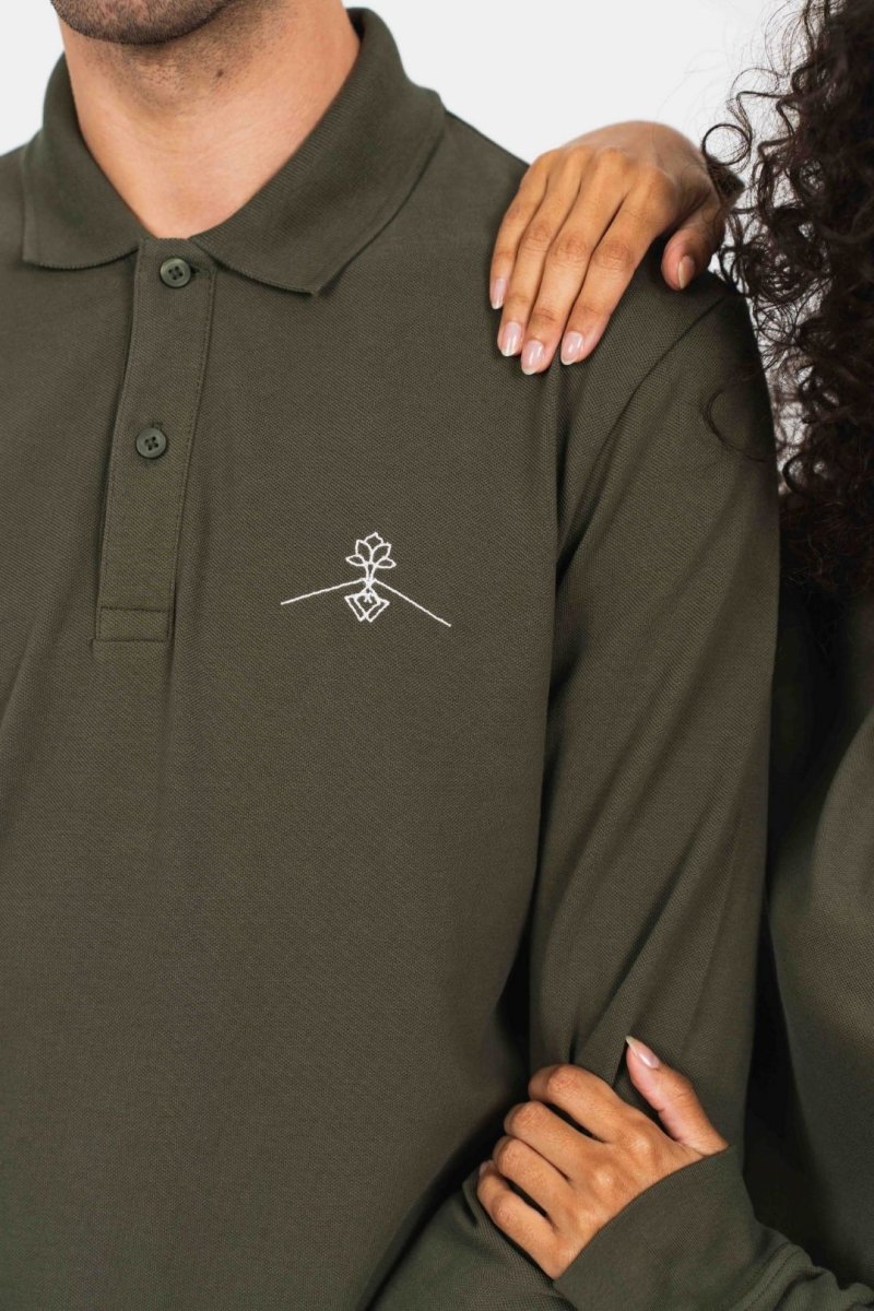 Polo algodón orgánico - Verde Tostado - Imagen 6