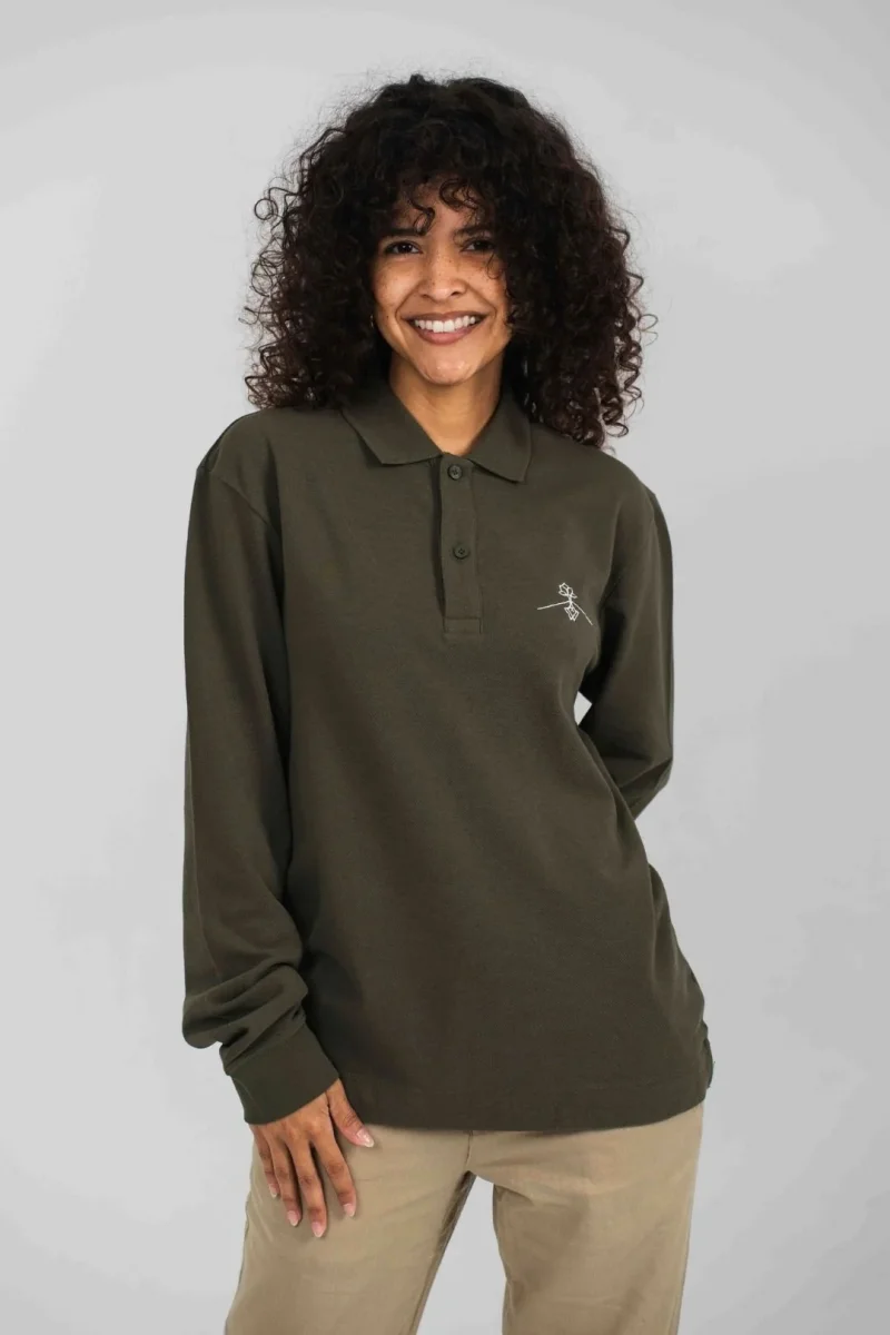 Polo algodón orgánico - Verde Tostado - Imagen 4