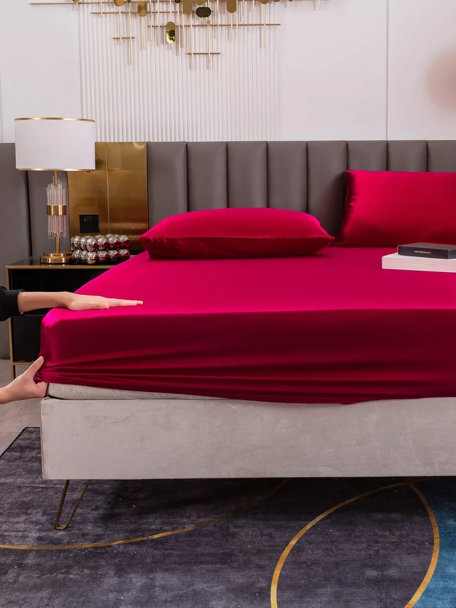 19Momme Silk Juego de 3 piezas: sábana bajera + 2 fundas de almohada - Imagen 8