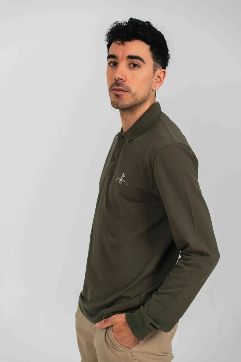 Polo algodón orgánico - Verde Tostado - Imagen 5