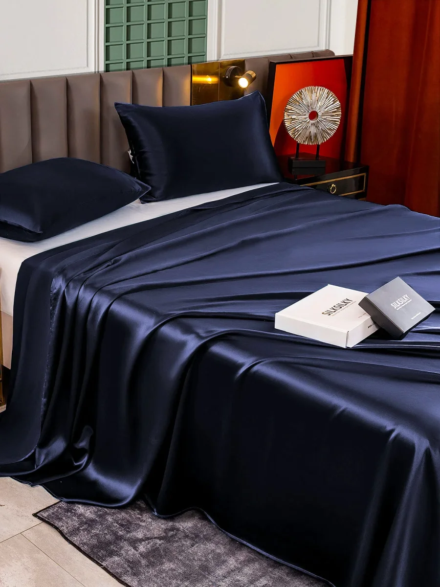 25Momme Juego De Seda De 3 Piezas: Sábana Encimera+2x Fundas De Almohada - Imagen 5