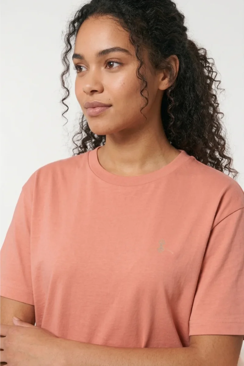 Camiseta orgánica - Rosa Salmón