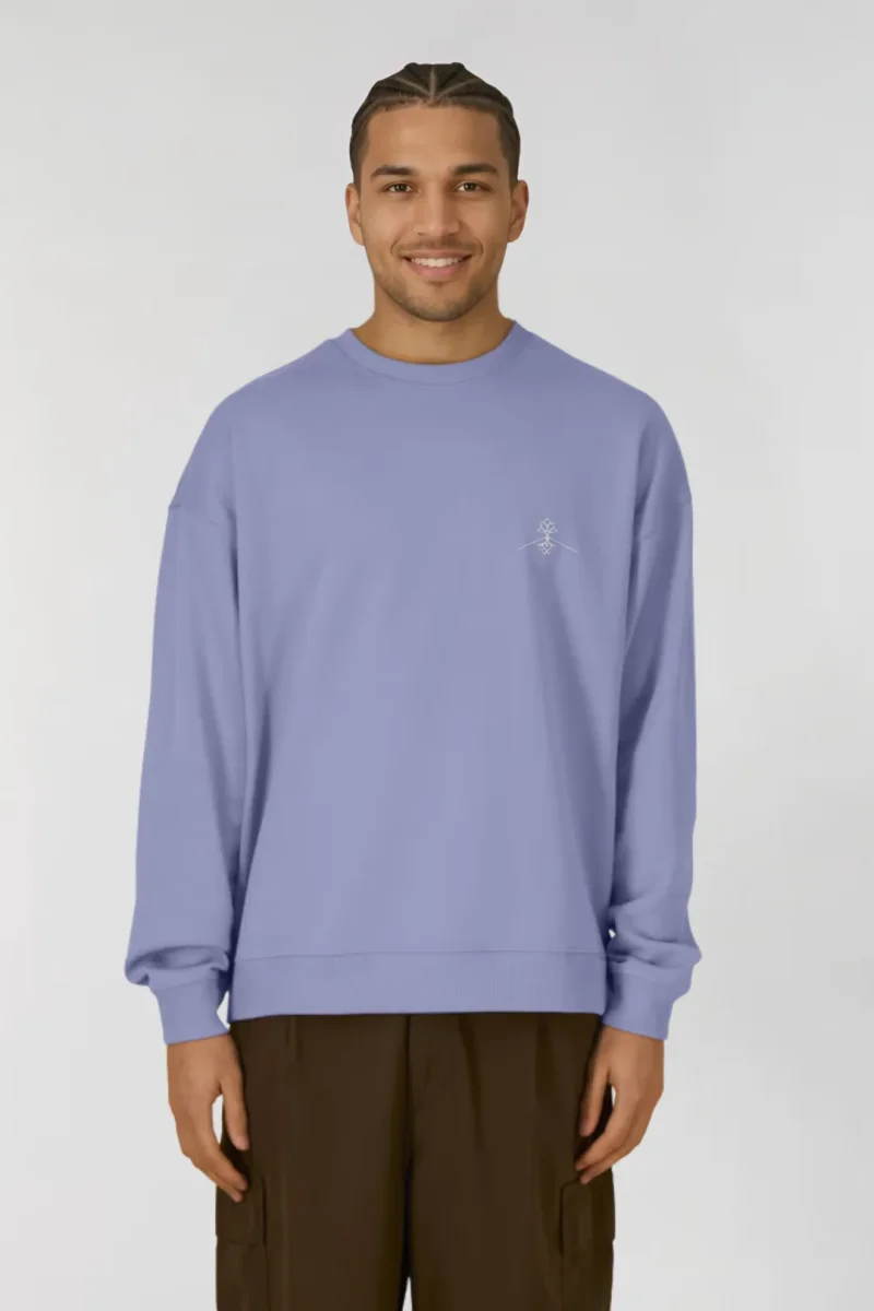 Sudadera algodón orgánico - Lavanda - Imagen 6