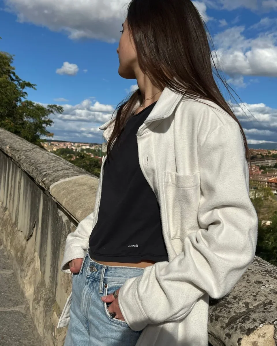 Chaqueta materiales reciclados - Natural - Imagen 6
