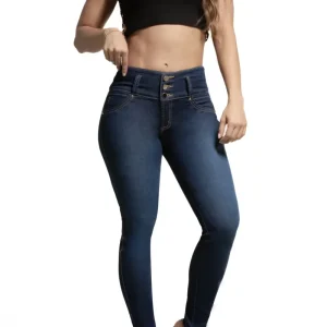 Pantalón Levantacola Push-Up WOW Ref. 80884 – Azul Oscuro | Bota Pitillo