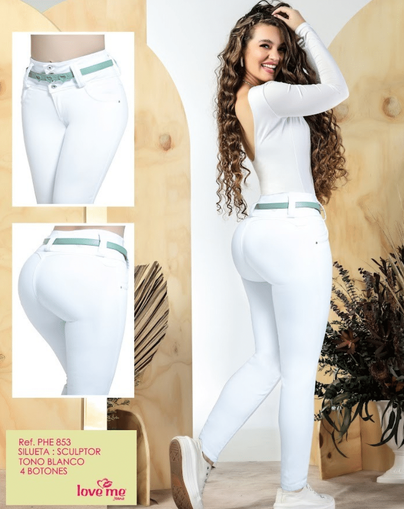 VAQUERO LEVANTACOLA BLANCO SIN BOLSILLOS MOLDEO AL INSTANTE 853LV