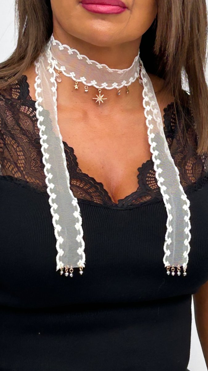 Collar Gargantilla Encaje