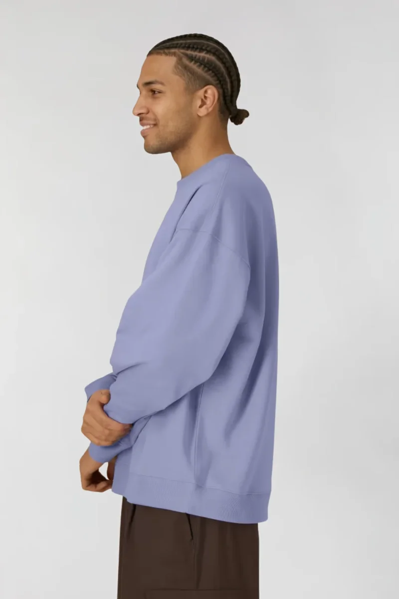 Sudadera algodón orgánico - Lavanda - Imagen 4