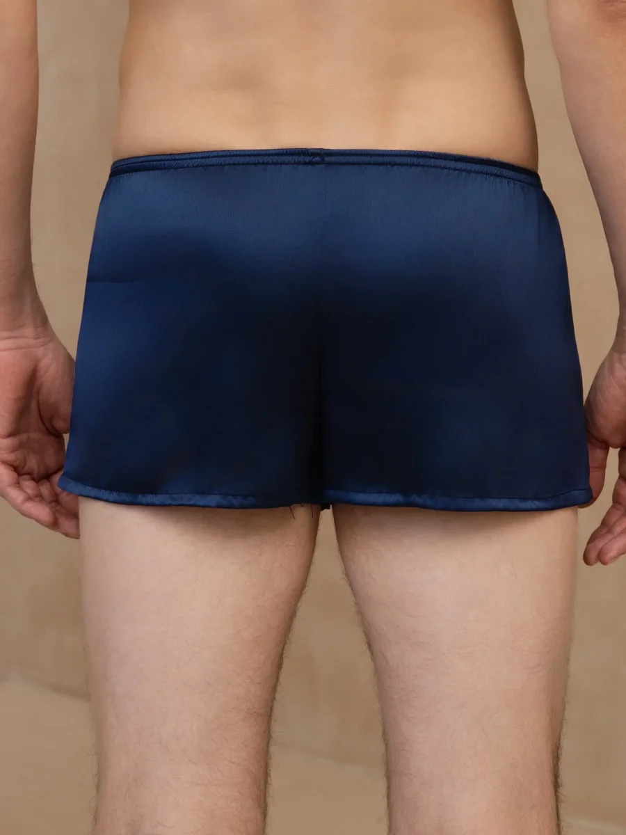 Ropa Interior Boxer Para Hombres Ultra Suave De Seda Pura - Imagen 7