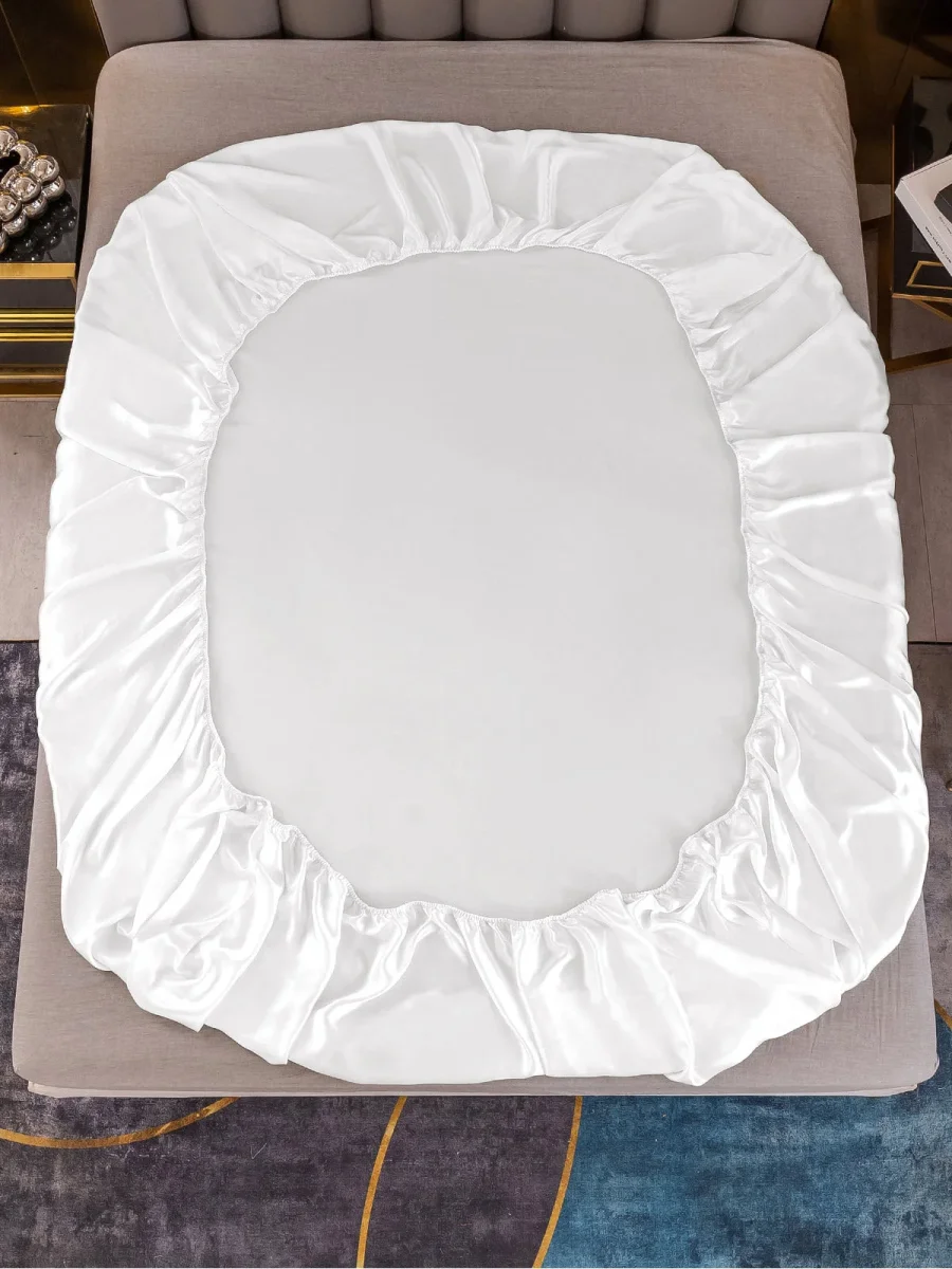 22Momme Juego De Seda De 3 Piezas: Sábana Bajera+2x Fundas De Almohada - Imagen 4