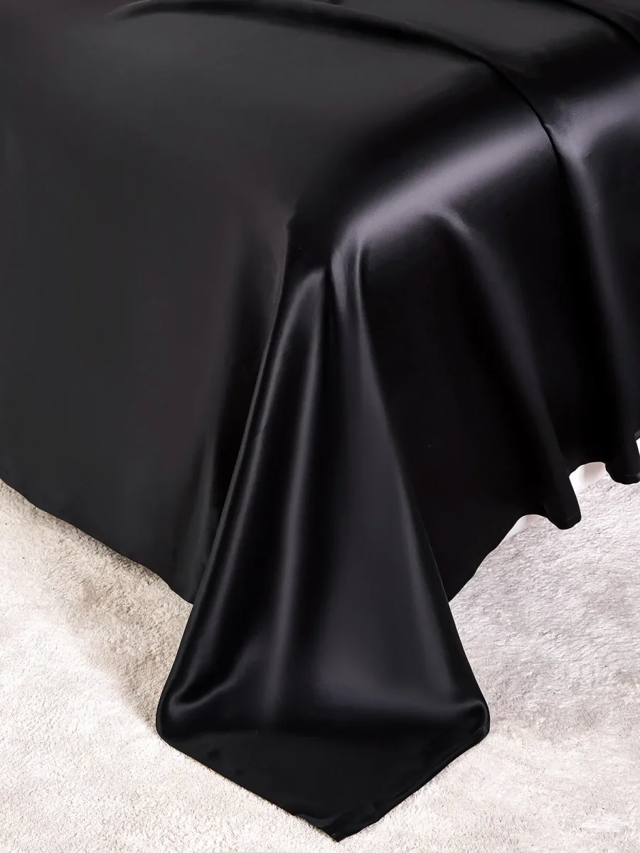 22Momme Silk Juego 4Pzs: Sábana Encimera+Sábana Bajera+2x Fundas De Almohada - Imagen 8