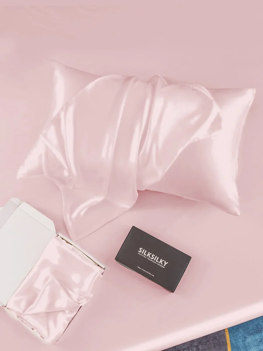 30 Momme Funda de Almohada de Seda - Cierre Cremallera - Imagen 7