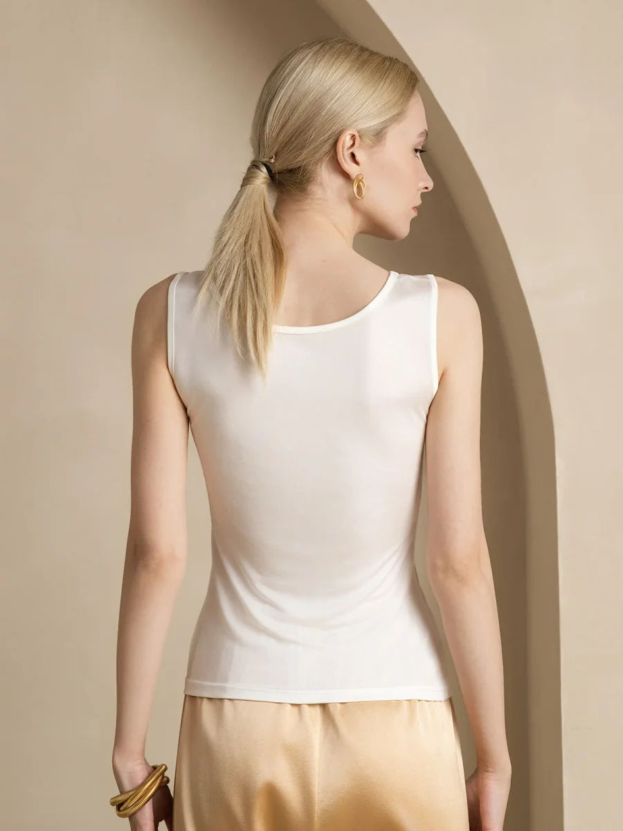Camiseta Sin Mangas De Pura Seda - Imagen 9