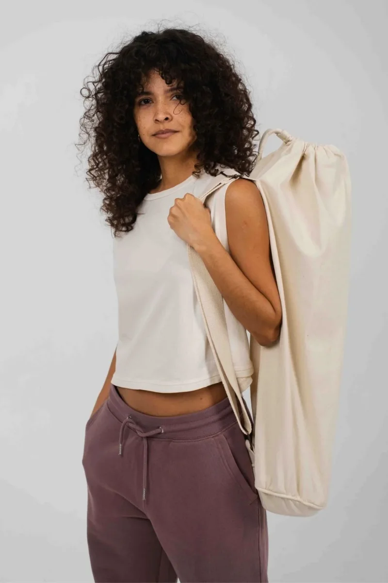 Bolsa de yoga con bolsillo oculto - Natural - Imagen 3