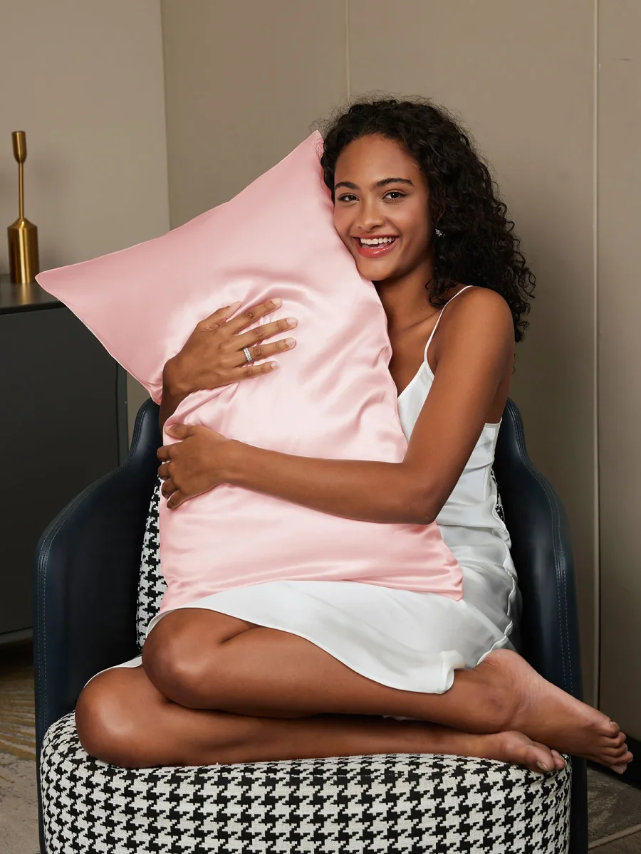 30 Momme Funda de Almohada de Seda - Cierre Cremallera - Imagen 3