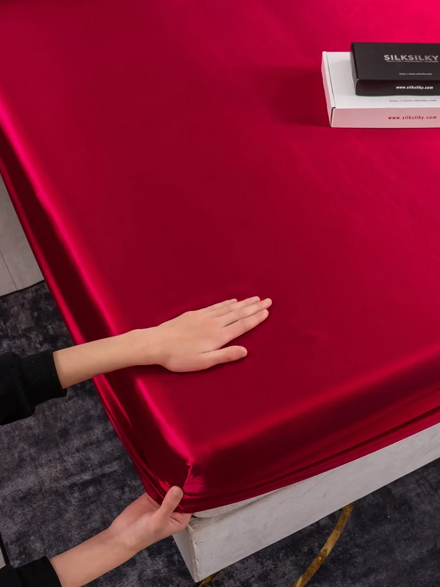 19Momme Silk Juego de 3 piezas: sábana bajera + 2 fundas de almohada - Imagen 4