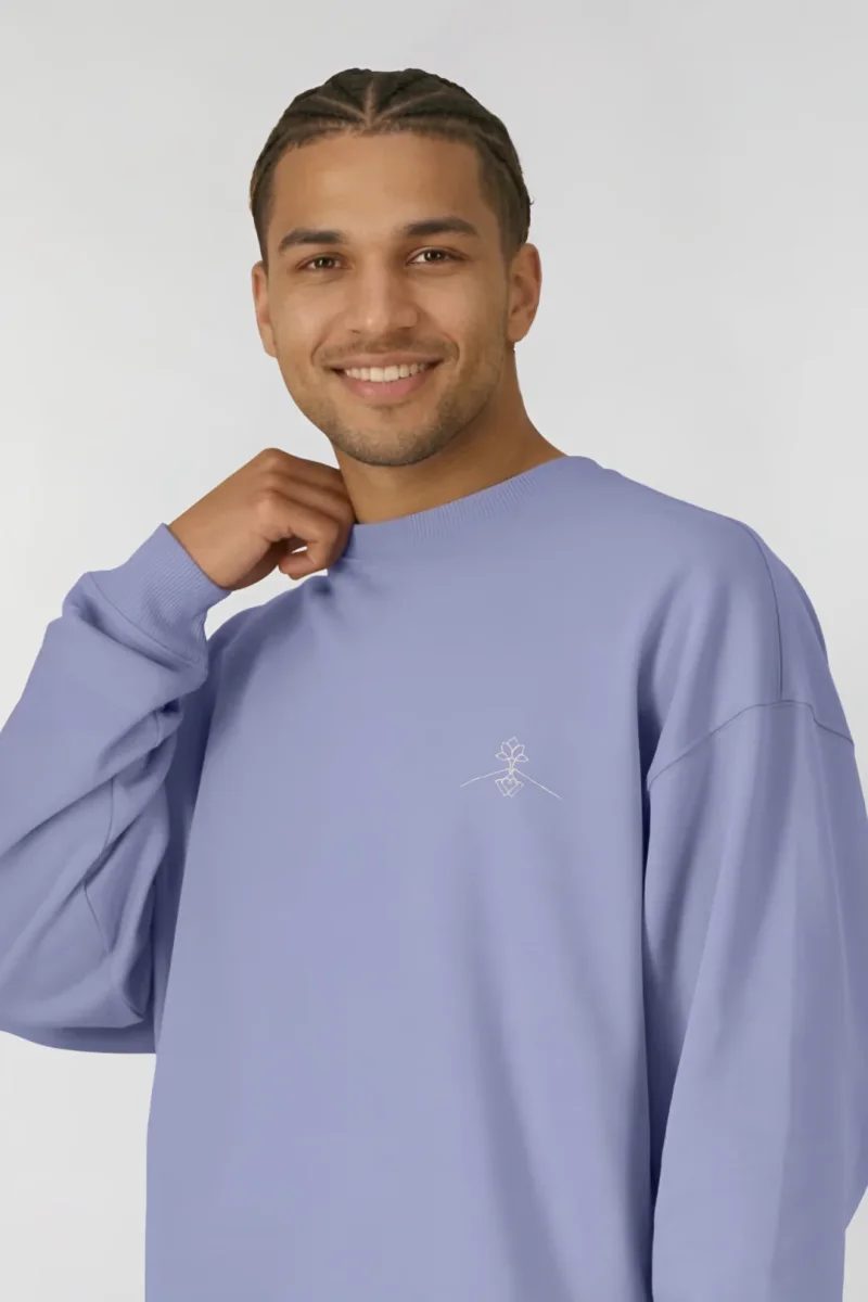 Sudadera algodón orgánico - Lavanda - Imagen 7