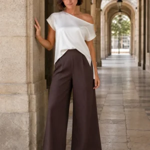 Pantalones fluidos palazzo