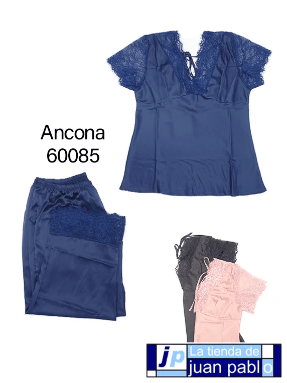 ANCONA Pijama Lencero Corte Pirata - Imagen 2
