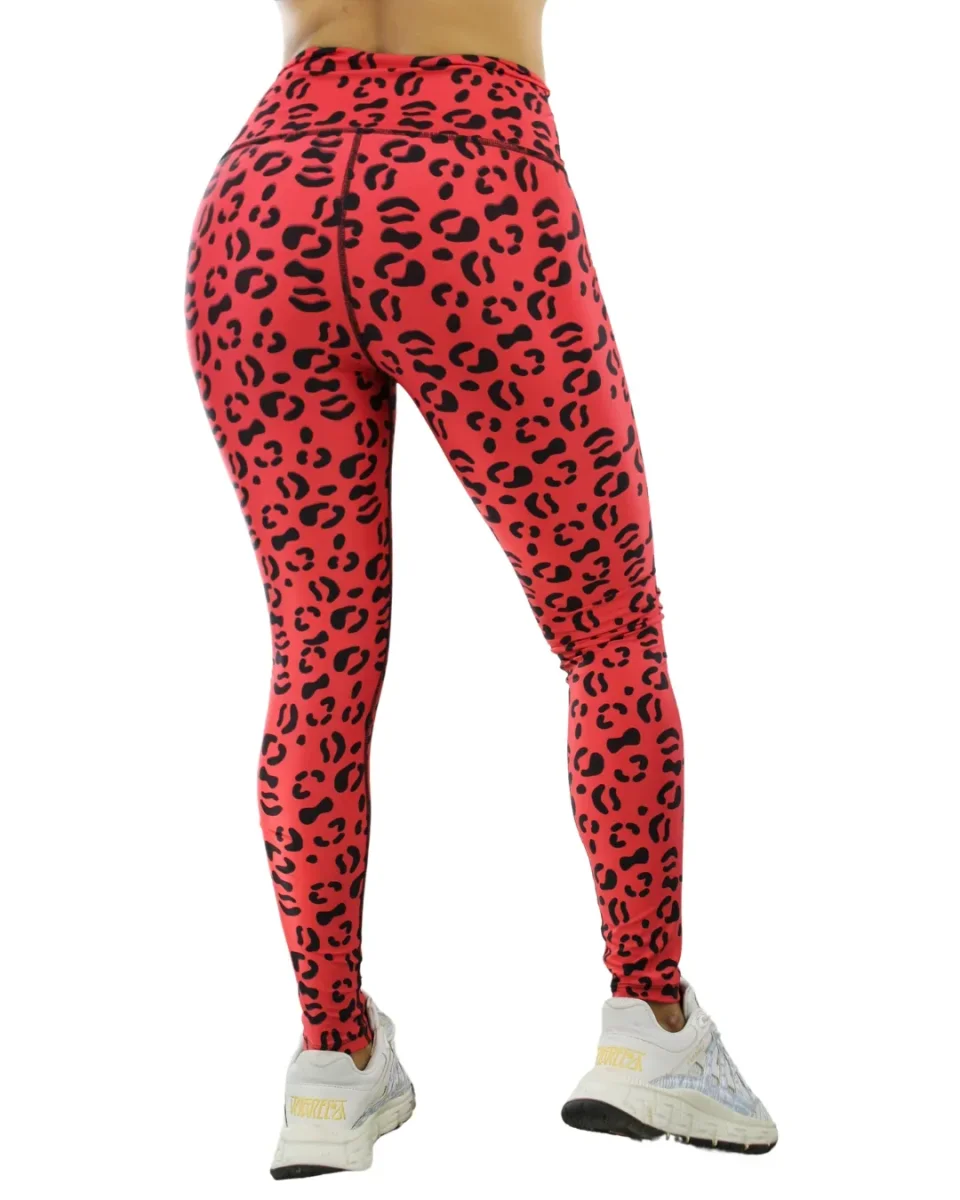 SALE Leggins Animal Print Rojo SALE - Imagen 3