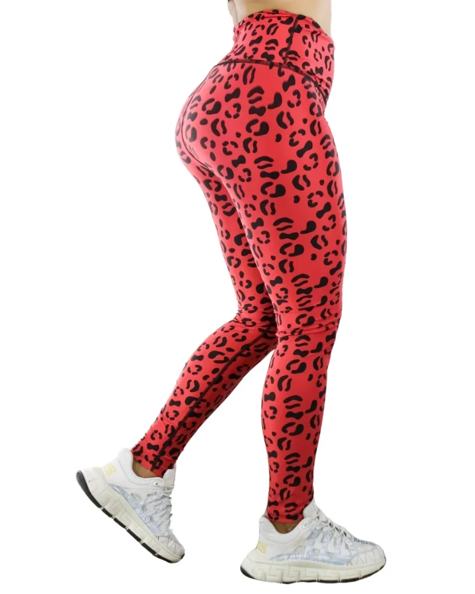 SALE Leggins Animal Print Rojo SALE - Imagen 2