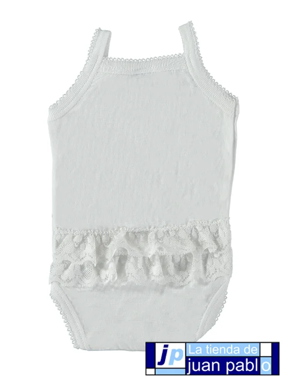 BABIDÚ 1147 Body Tirante Fino 1×1 con Volantes - Imagen 2