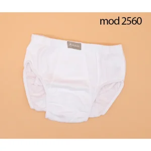 BABIDÚ 2560 Slip Blanco Liso Niño