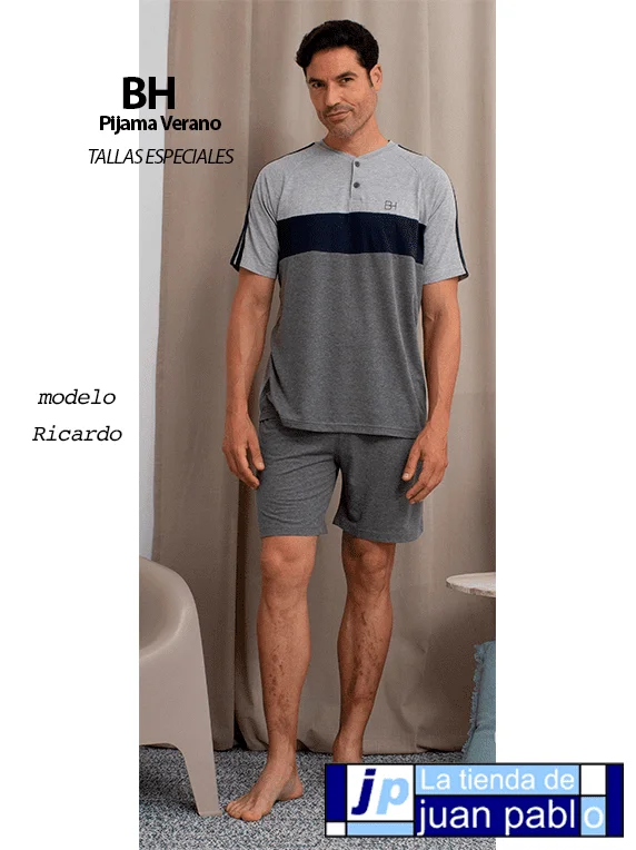 BH Pijama Caballero Verano Tallas Especiales - Imagen 3