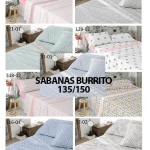 BURRITO BLANCO Sábanas de Tela